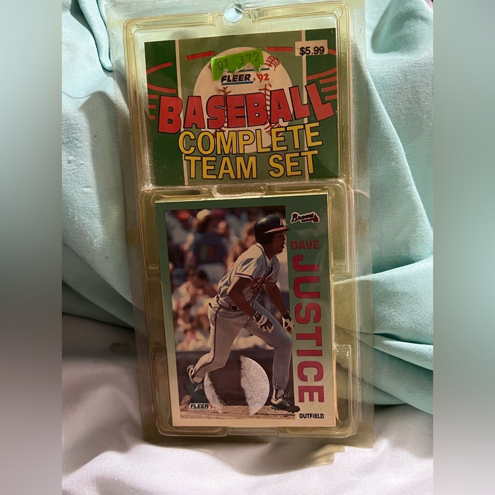 Baseball Complete Team Set - Dave Justice Card